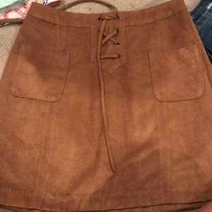 Hollister suede skirt